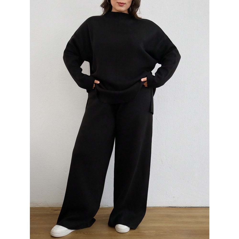 LALO BÜYÜK BEDEN TRİKO TAKIM - SİYAH - 1XL - 20264-SİYAH-1XL