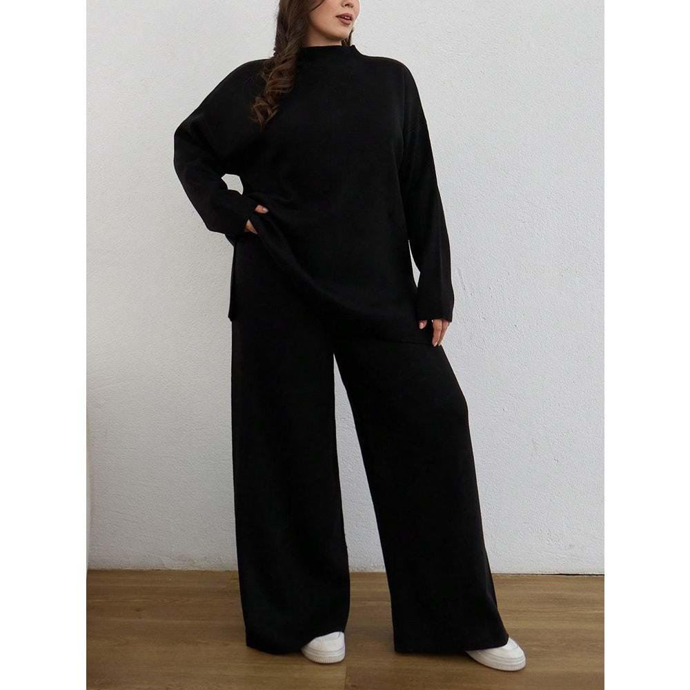 LALO BÜYÜK BEDEN TRİKO TAKIM - SİYAH - 1XL - 20264-SİYAH-1XL