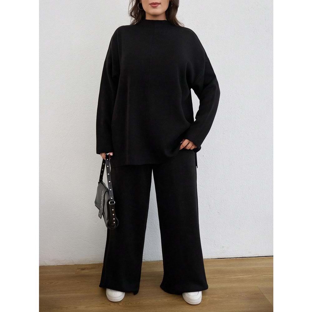 LALO BÜYÜK BEDEN TRİKO TAKIM - SİYAH - 1XL - 20264-SİYAH-1XL