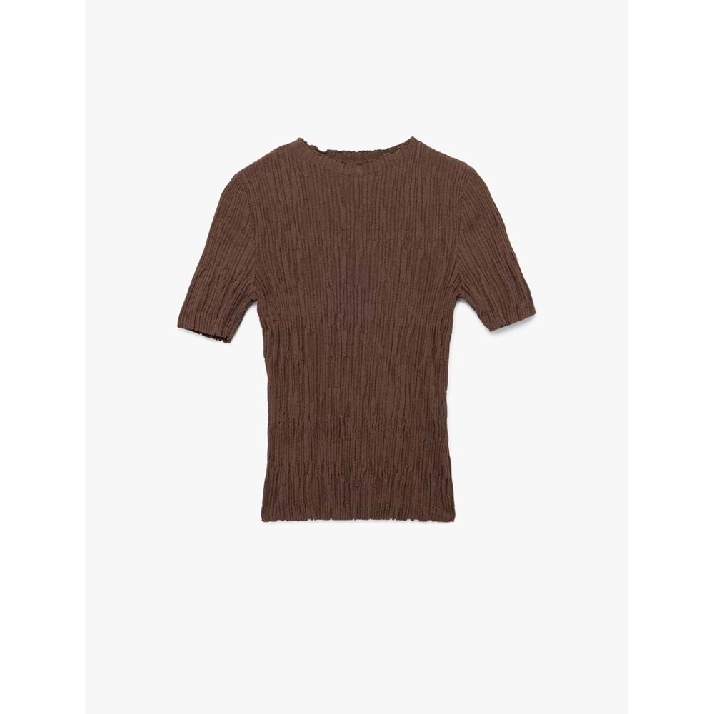 LALO TRİKO YAZLIK KISA KOL - HAKİ - L - 20266-HAKİ-L