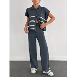 LALO TRİKO YELEKLİ TAKIM - LALO - TRİKO TAKIM - LACİVERT - L - 20260-LACİVERT-L