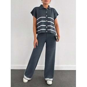 LALO TRİKO YELEKLİ TAKIM - LALO - TRİKO TAKIM - LACİVERT - L - 20260-LACİVERT-L