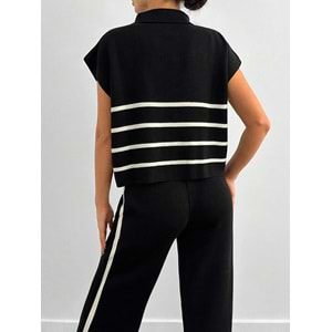 LALO TRİKO YELEKLİ TAKIM - LALO - TRİKO TAKIM - SİYAH - L - 20260-SİYAH-L