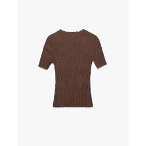 LALO TRİKO YAZLIK KISA KOL - HAKİ - L - 20266-HAKİ-L