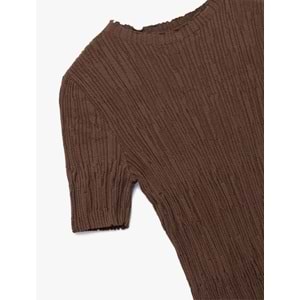 LALO TRİKO YAZLIK KISA KOL - HAKİ - L - 20266-HAKİ-L