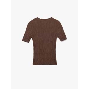 LALO TRİKO YAZLIK KISA KOL - HAKİ - L - 20266-HAKİ-L