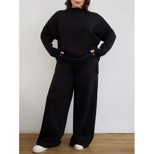 LALO BÜYÜK BEDEN TRİKO TAKIM - SİYAH - 1XL - 20264-SİYAH-1XL