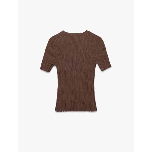 LALO TRİKO YAZLIK KISA KOL - HAKİ - L - 20266-HAKİ-L