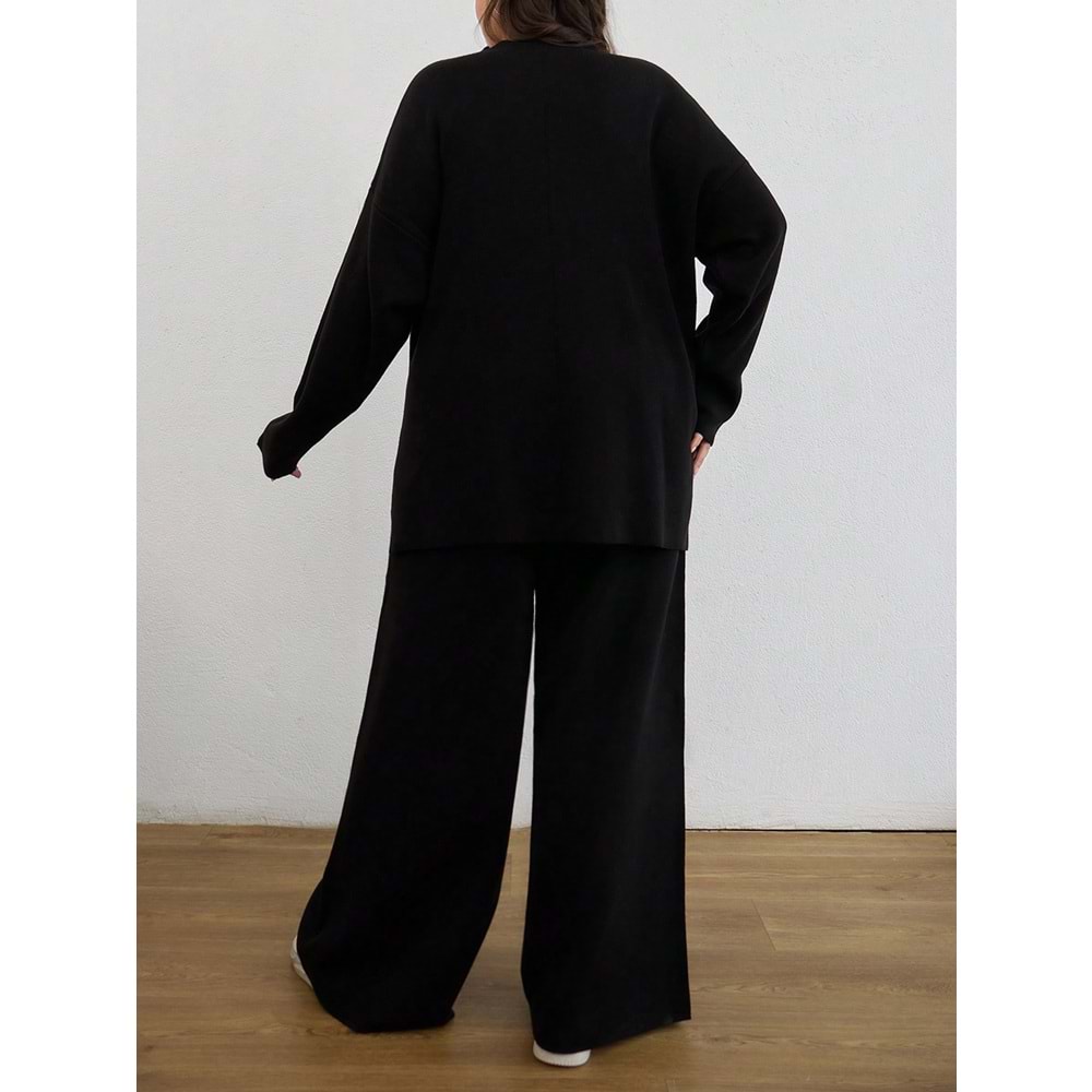 LALO BÜYÜK BEDEN TRİKO TAKIM - SİYAH - 1XL - 20264-SİYAH-1XL